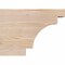Ekena Millwork Mediterranean Smooth Rafter Tail, Douglas Fir, 5 1/2"W x 12"H x 16"L RFT06X12X16MED00SDF - alternate 4